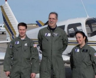 3 members of the U.S. Coast Guard Auxiliary Air Program